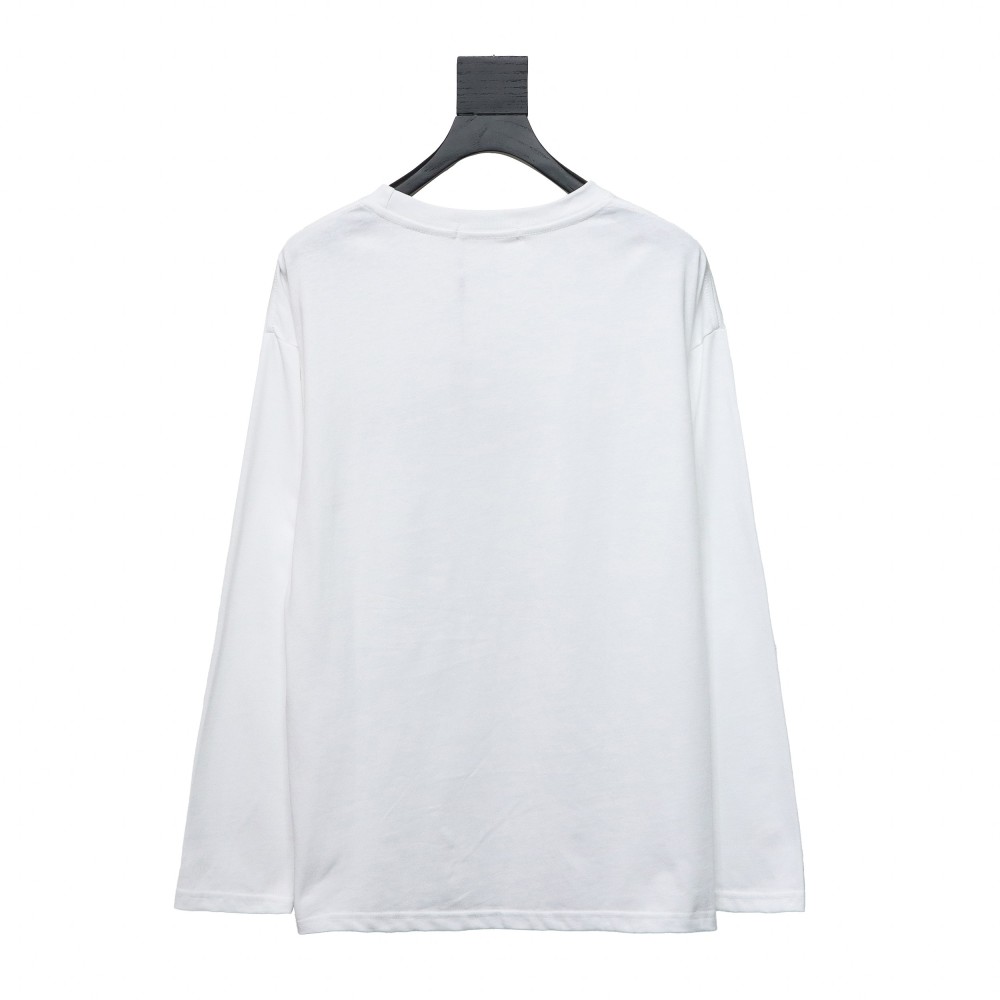 Calvin Klein CK basic casual round neck Long-Sleeve T-shirt white