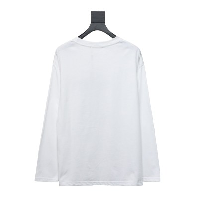  Calvin Klein CK basic casual round neck Long-Sleeve T-shirt white 02
