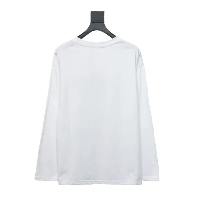  Calvin Klein CK basic casual round neck Long-Sleeve T-shirt white 02
