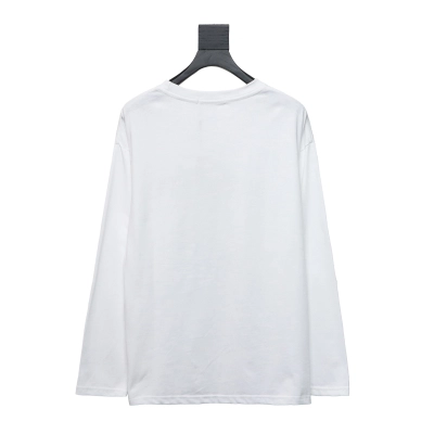 Calvin Klein CK basic casual round neck Long-Sleeve T-shirt white 02