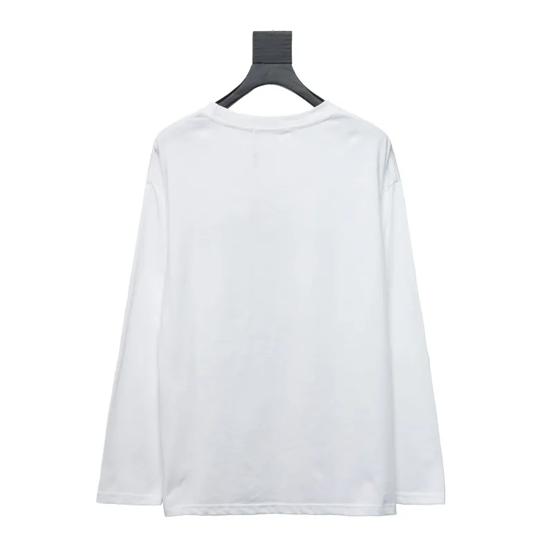  Calvin Klein CK basic casual round neck Long-Sleeve T-shirt white