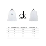  Calvin Klein CK basic casual round neck Long-Sleeve T-shirt white