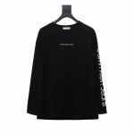 Calvin Klein CK chest small label Long-Sleeve T-shirt black