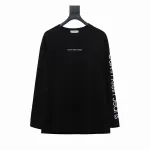  Calvin Klein CK chest small label Long-Sleeve T-shirt black