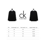 Calvin Klein CK chest small label Long-Sleeve T-shirt black