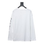 Calvin Klein CK chest small label Long-Sleeve T-shirt white