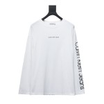 Calvin Klein CK chest small label Long-Sleeve T-shirt white