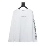  Calvin Klein CK chest small label Long-Sleeve T-shirt white