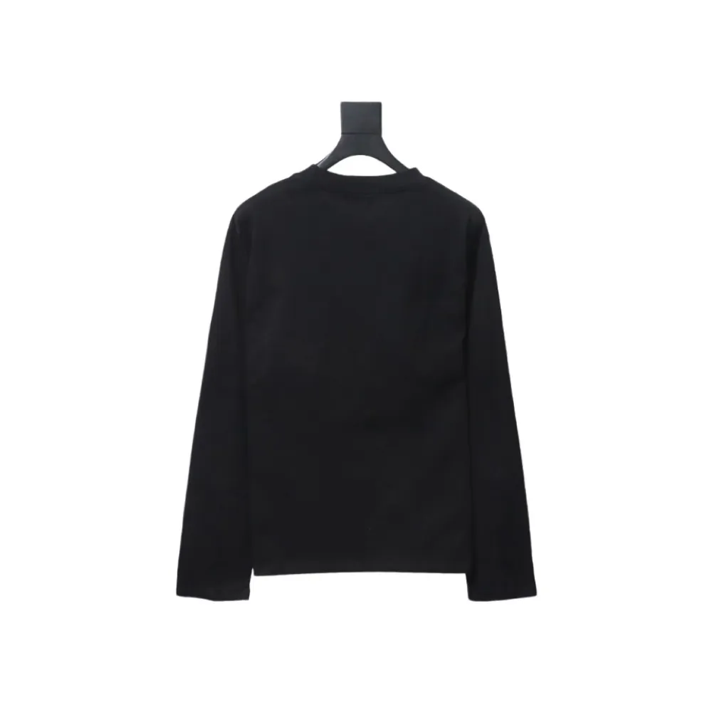  Calvin Klein CK embroidered print long-sleeve T-shirt 1901