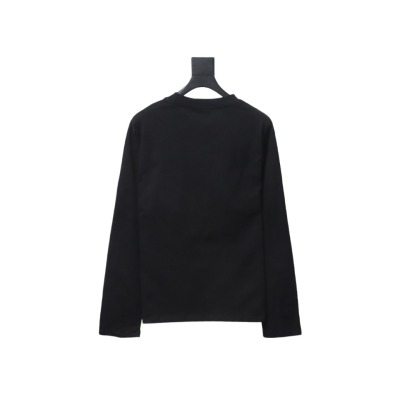  Calvin Klein CK embroidered print long-sleeve T-shirt 1901 02