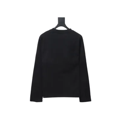  Calvin Klein CK embroidered print long-sleeve T-shirt 1901 02