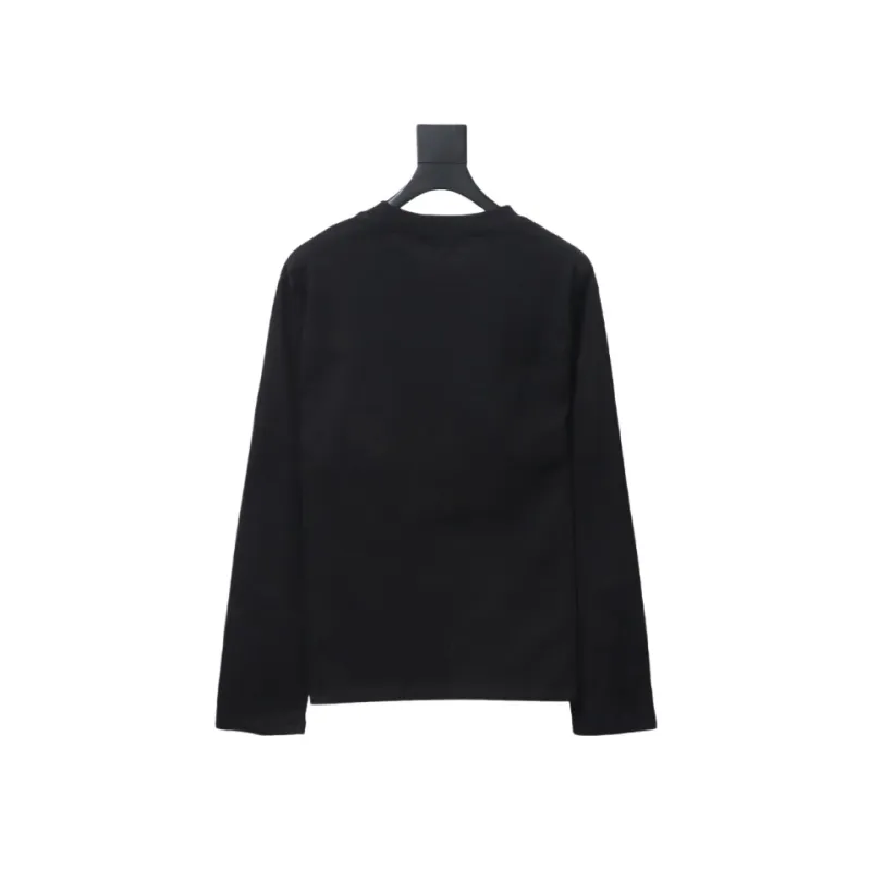  Calvin Klein CK embroidered print long-sleeve T-shirt 1901