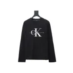  Calvin Klein CK embroidered print long-sleeve T-shirt 1901