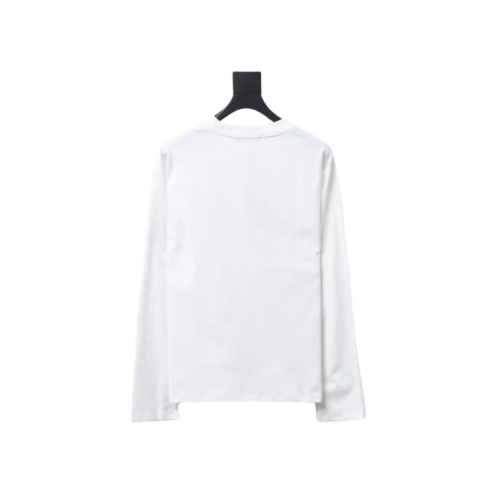  Calvin Klein CK embroidered print long-sleeve T-shirt 1902