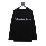 Calvin Klein CK small label basic round neck Long-Sleeve T-shirt black