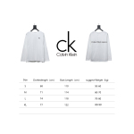 Calvin Klein CK small label basic round neck Long-Sleeve T-shirt white
