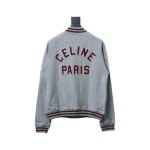  Celine 23FW letter baseball jacket