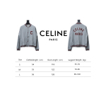  Celine 23FW letter baseball jacket