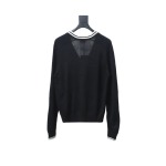 Celine 24FW small logo striped knitted cardigan Sweater