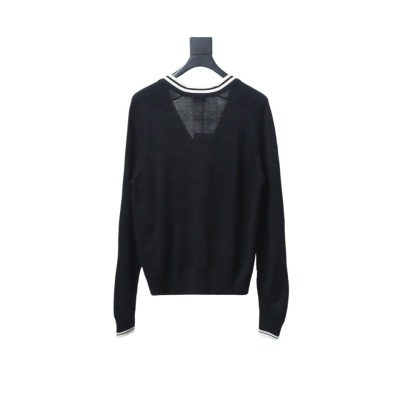  Celine 24FW small logo striped knitted cardigan Sweater 02