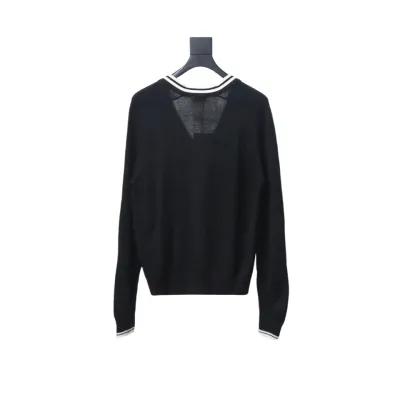  Celine 24FW small logo striped knitted cardigan Sweater 02