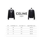 Celine 24FW small logo striped knitted cardigan Sweater