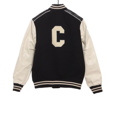  Celine C-word college style baseball jacket 02