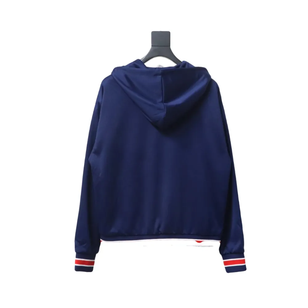  Celine CE 24SS double-sided plain webbing hooded jacket