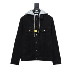  Celine fake two-piece hooded denim jacket