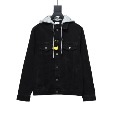 Celine fake two-piece hooded denim jacket 01