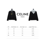  Celine fake two-piece hooded denim jacket