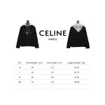  Celine fake two-piece hooded denim jacket