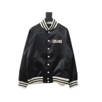  Celine letter print baseball jacket