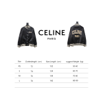  Celine letter print baseball jacket