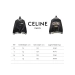  Celine letter print baseball jacket