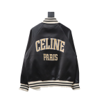  Celine letter print baseball jacket