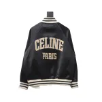  Celine letter print baseball jacket