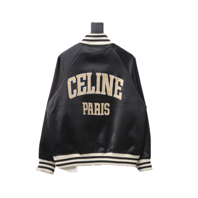 Celine letter print baseball jacket 02