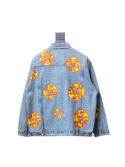 DENIM TEARS washed flame denim jacket 1901 02