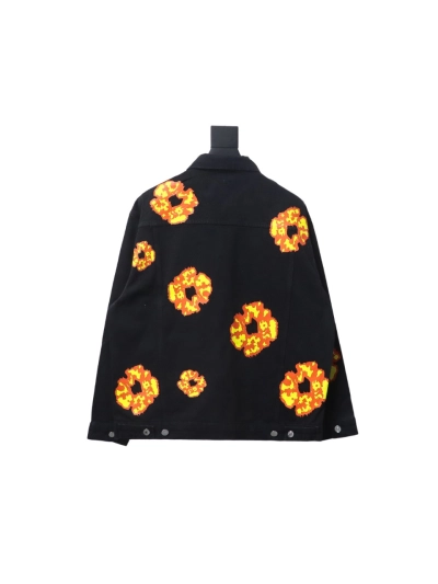 DENIM TEARS washed flame denim jacket 1902 02