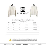  Givenchy 24FW hollow wool lapel sweater