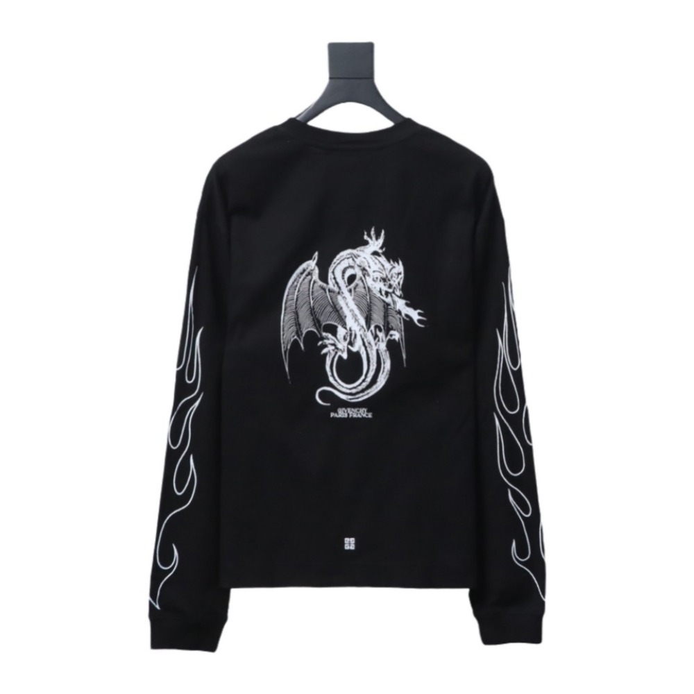 Givenchy 24SS Dragon Year Limited Waffle long-sleeve T-shirt 1901