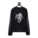 Givenchy 24SS Dragon Year Limited Waffle long-sleeve T-shirt 1901