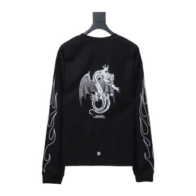  Givenchy 24SS Dragon Year Limited Waffle long-sleeve T-shirt 1901 02