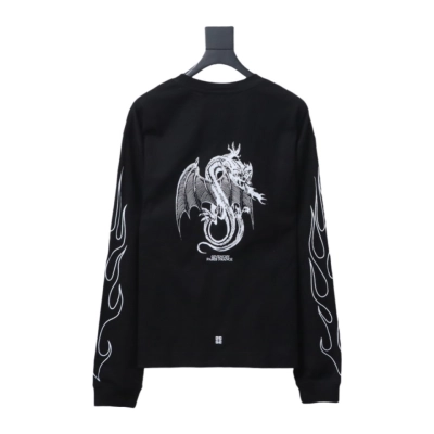 Givenchy 24SS Dragon Year Limited Waffle long-sleeve T-shirt 1901 02