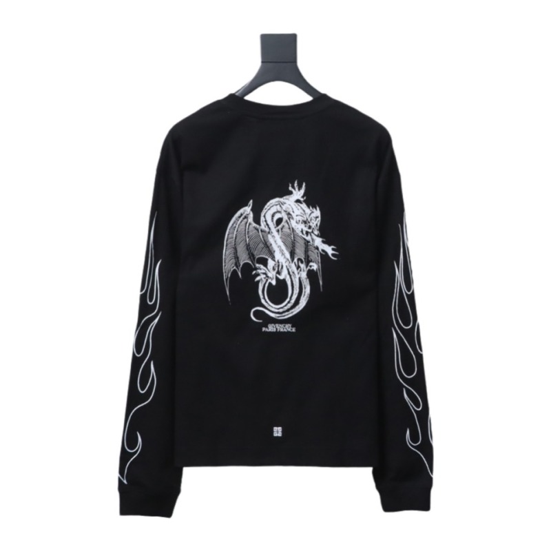 Givenchy 24SS Dragon Year Limited Waffle long-sleeve T-shirt 1901