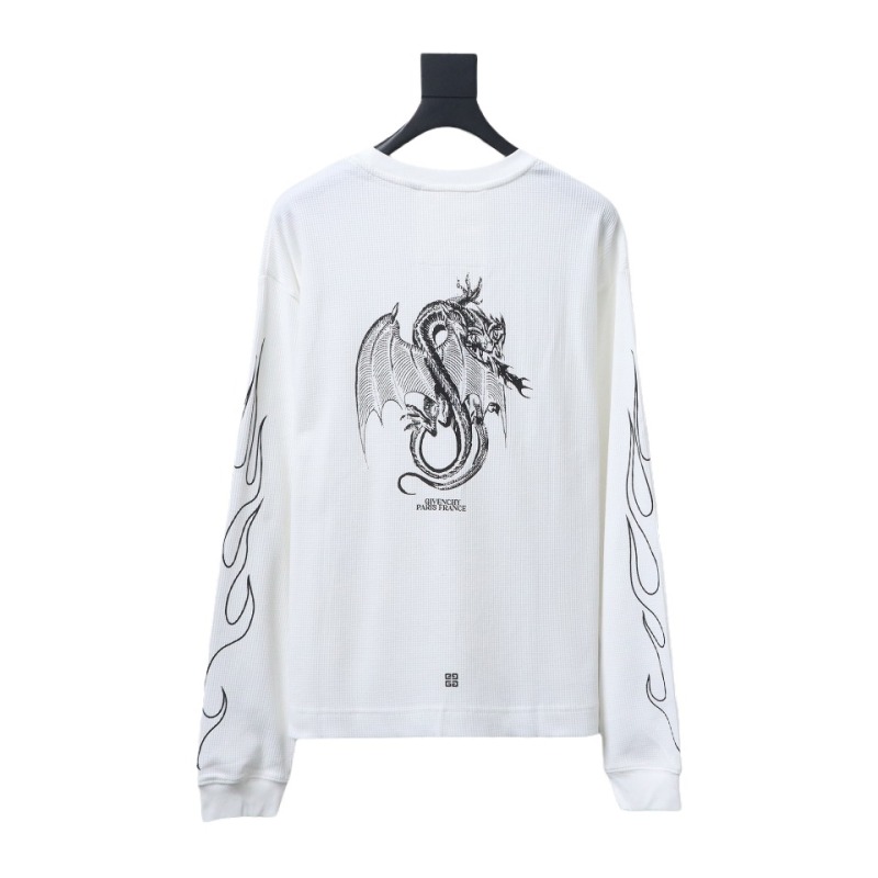 Givenchy 24SS Dragon Year Limited Waffle long-sleeve T-shirt 1902