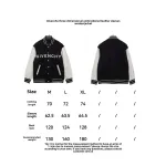  Givenchy 3D embroidered leather sleeve woolen jacket