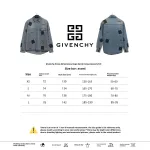  Givenchy 3D LOGO denim long sleeves Denim Jacket