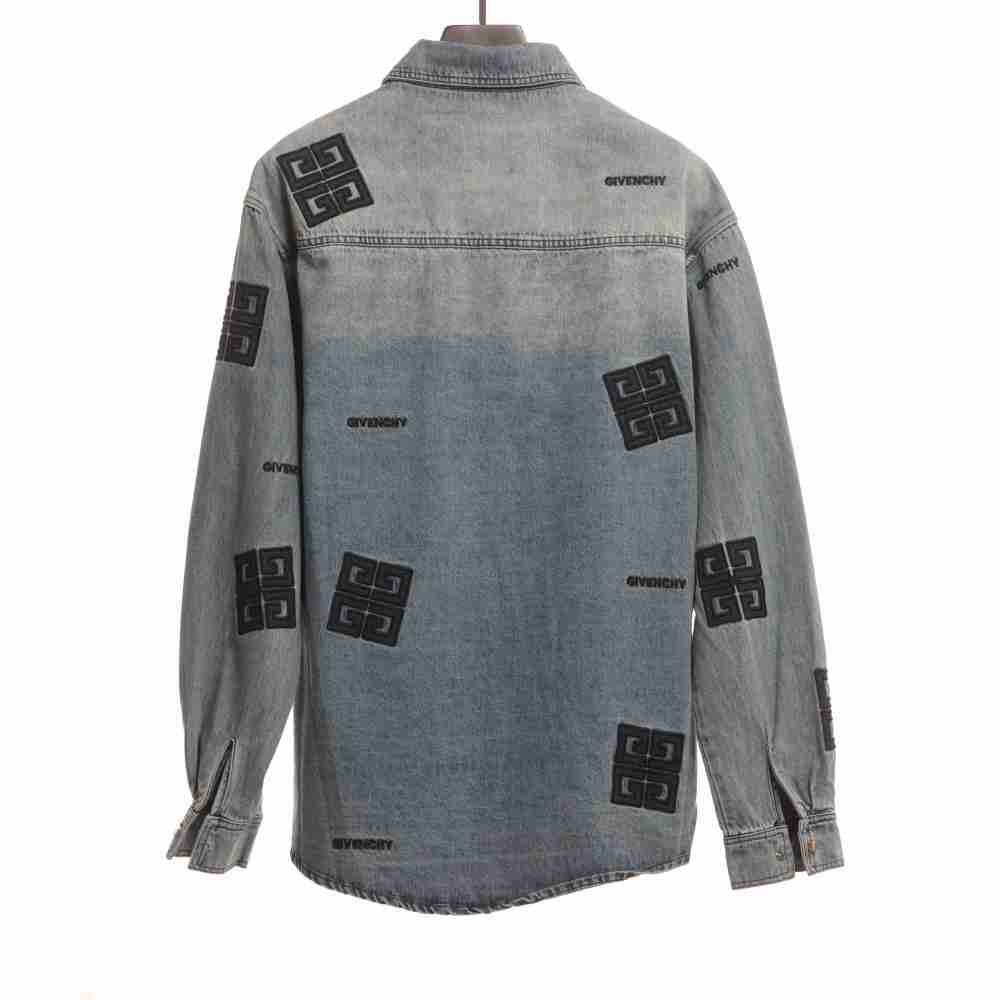 Givenchy 3D LOGO denim long sleeves Denim Jacket